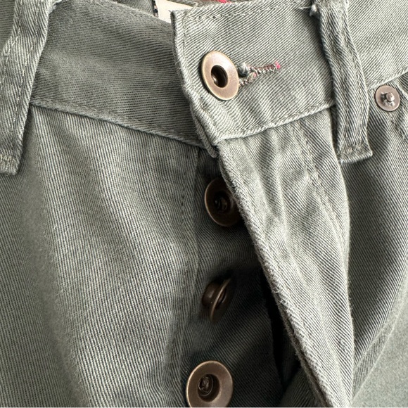 Slim Straight Men's Jeans in Dark Green - Picture 5 of 13